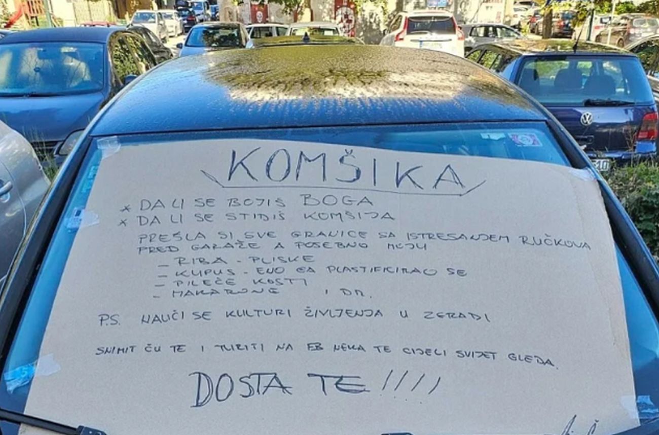 "KOMŠIKA! Eno ga kupus, PLASTIFICIRAO SE"! Poruka neurednoj komšinici koju danas šeruje ceo Balkan
