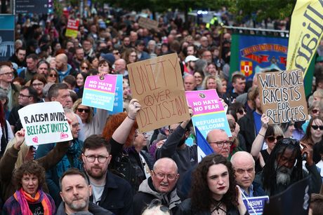Belfast, Protesti, Antifašistički Protesti, Irska