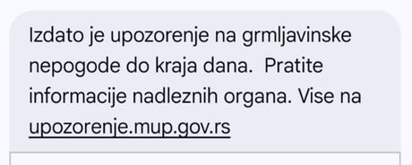 Upozorenje oluja