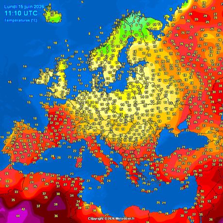 Trenutne temperature vazduha