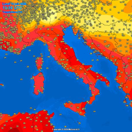 Trenutne temperature vazduha