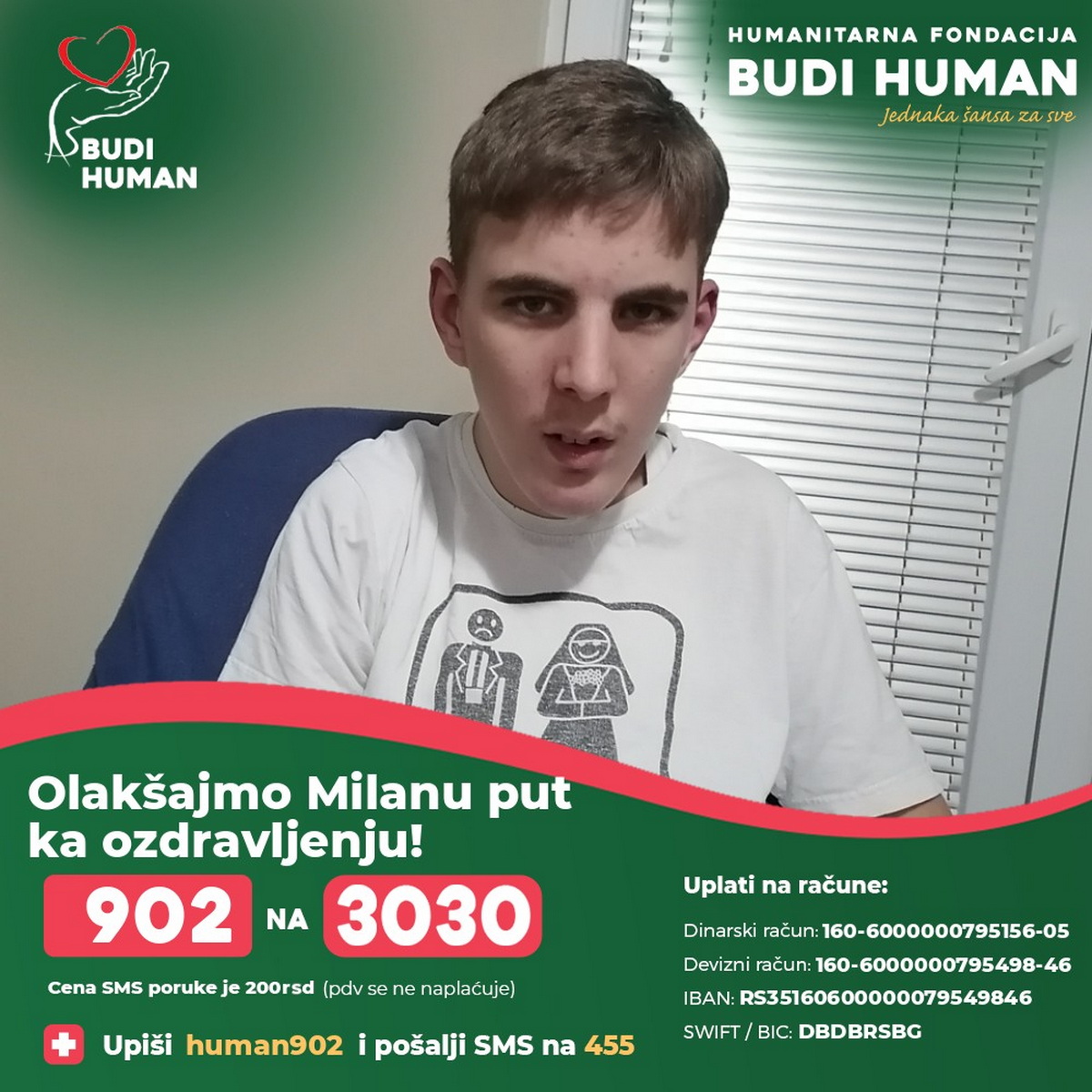 Milan vodi tešku bitku sa bolešću: Pomozimo mu da dobije lečenje koje mu je neophodno