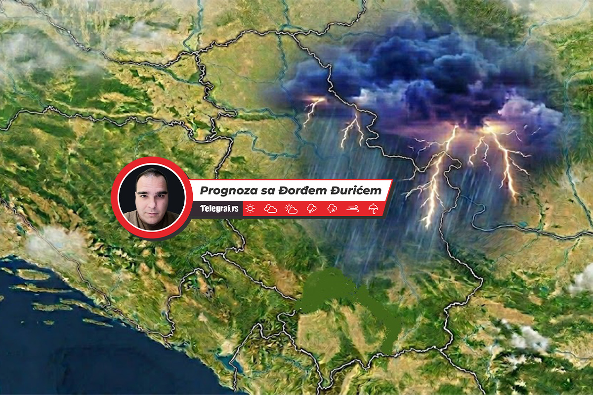 Namračilo se! Potop tokom jutra očekuje ovaj deo Srbije: Pucaće gromovi, moguće i nevreme