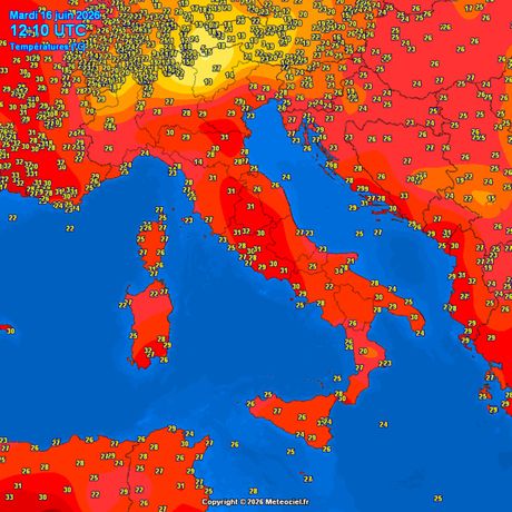 Trenutne temperature vazduha