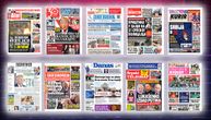 NASLOVNE STRANE SUTRAŠNJIH NOVINA: Prelistavanje štampe za sredu, 17. jun 2026. godine