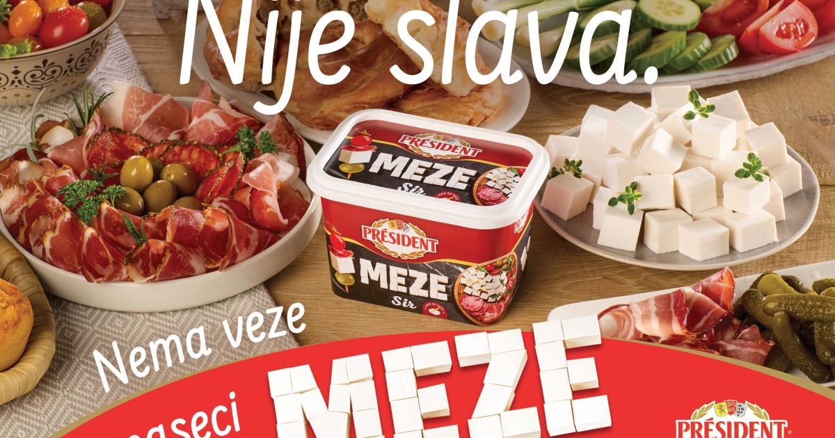 Новый сыр President "Meze"