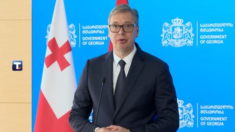 Aleksandar Vučić, Obraćanje, Gruzija, Kobahidze