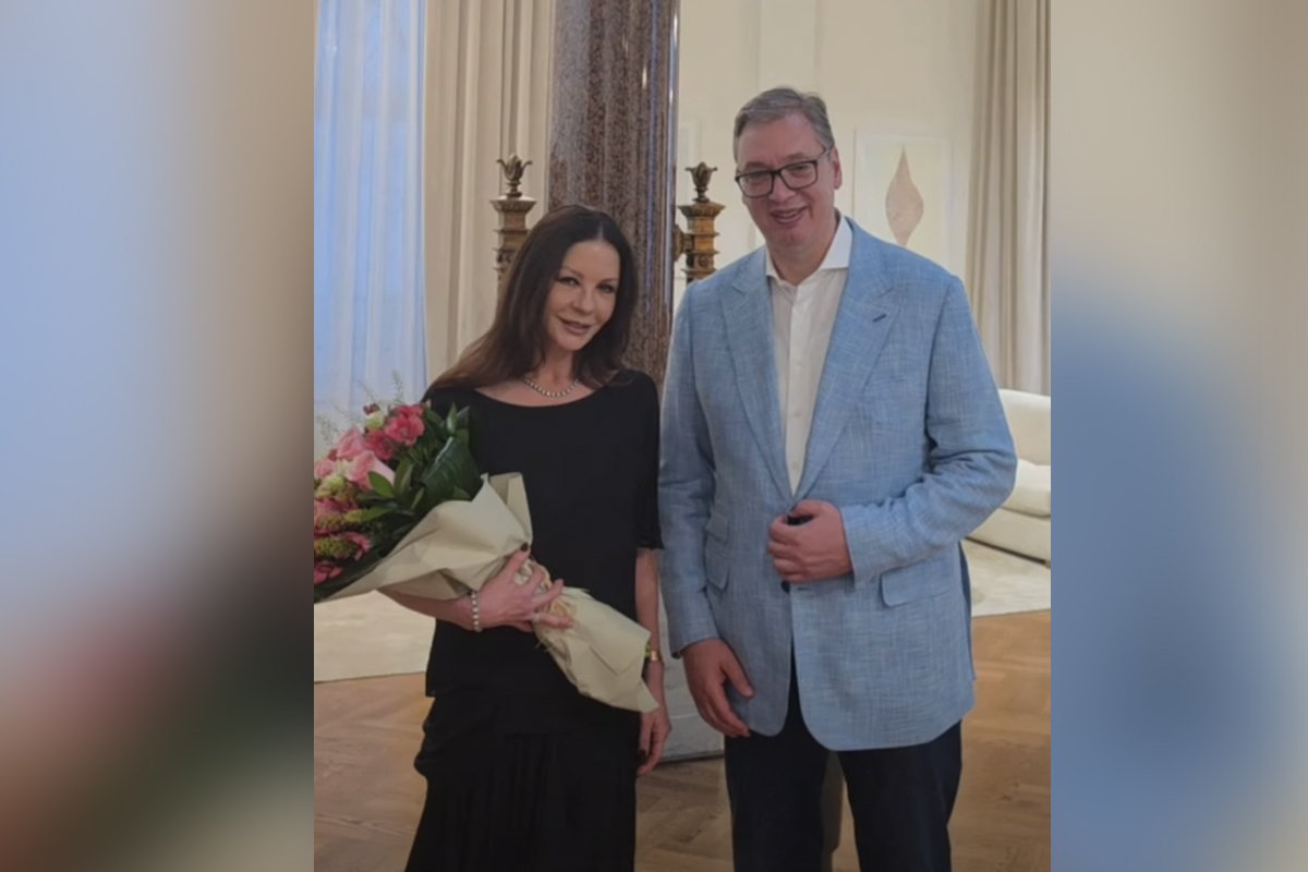 Vučić ugostio holivudsku zvezdu Ketrin Zitu Džouns: Beograd sve privlačnija destinacija za filmsku industriju