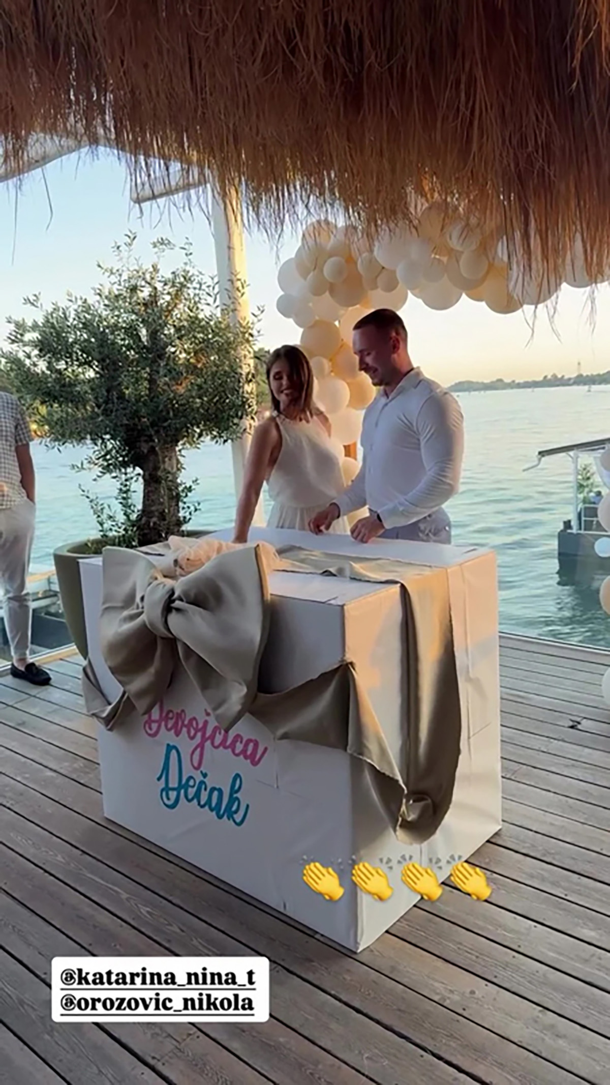 Dvostruko slavlje u porodici bivšeg zadrugara! Oženio se lepom brinetom, pa na venčanju otkrili pol bebe