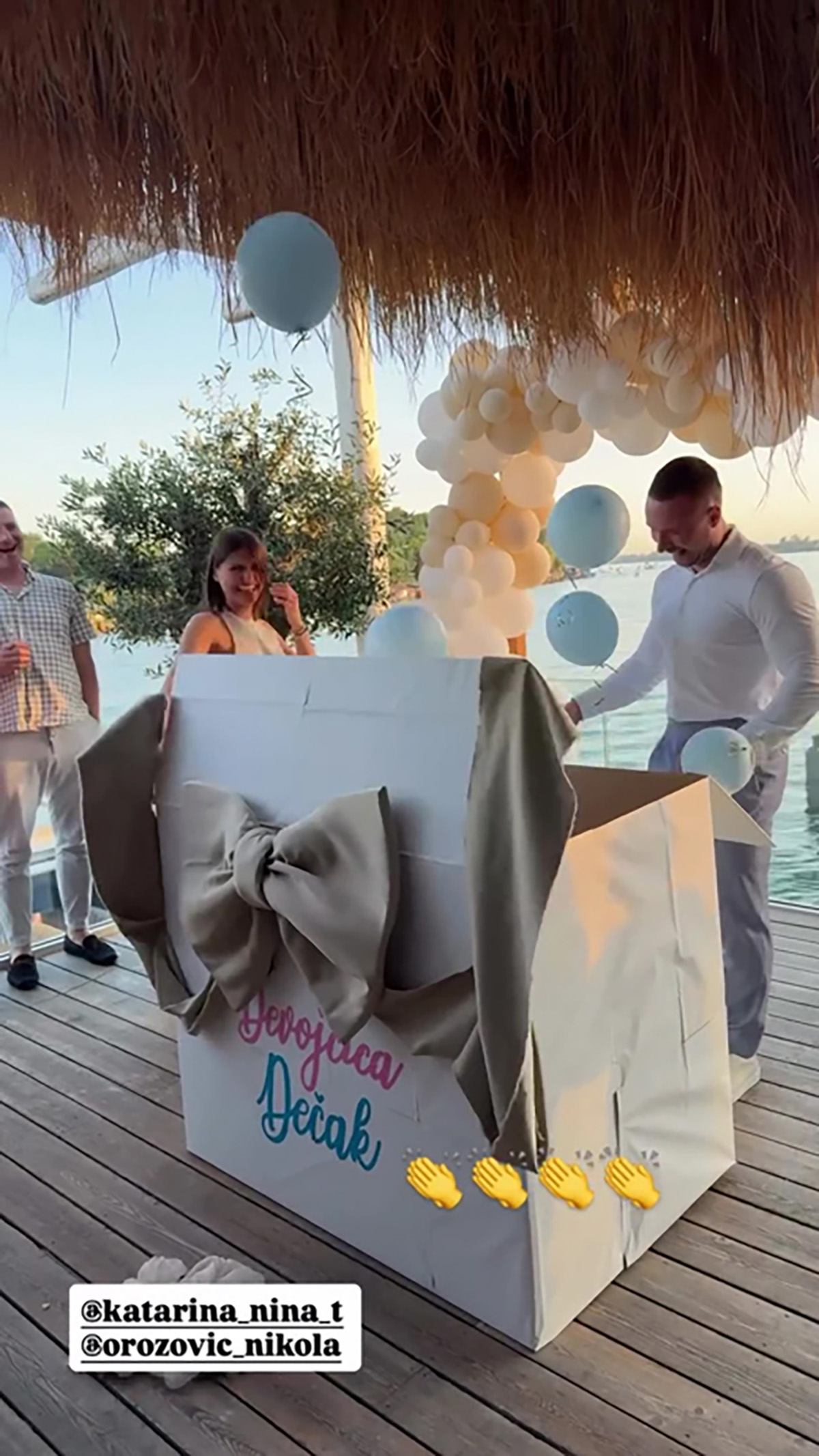 Dvostruko slavlje u porodici bivšeg zadrugara! Oženio se lepom brinetom, pa na venčanju otkrili pol bebe
