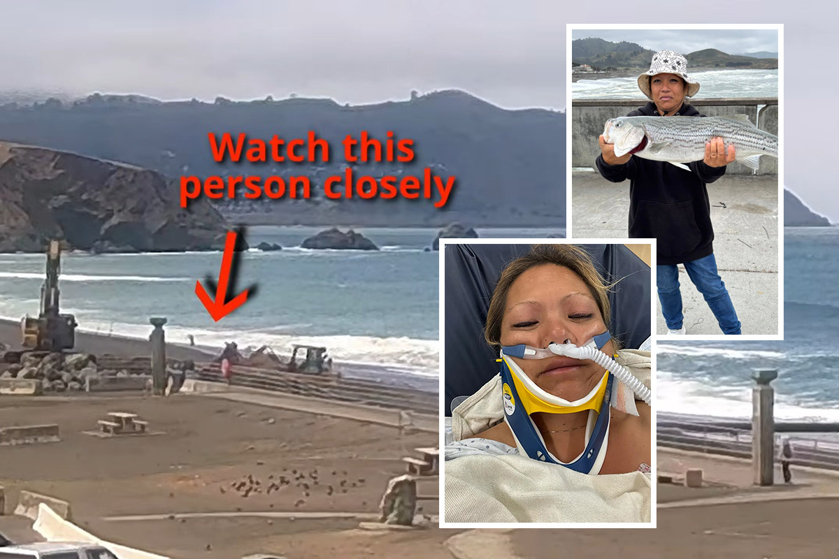 ZASTRAŠUJUĆI SNIMAK Žena pecala na plaži u Kaliforniji kada ju je progutao iznenadni talas i povukao u okean