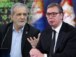 Masud Pezeškijan i Aleksandar Vučić