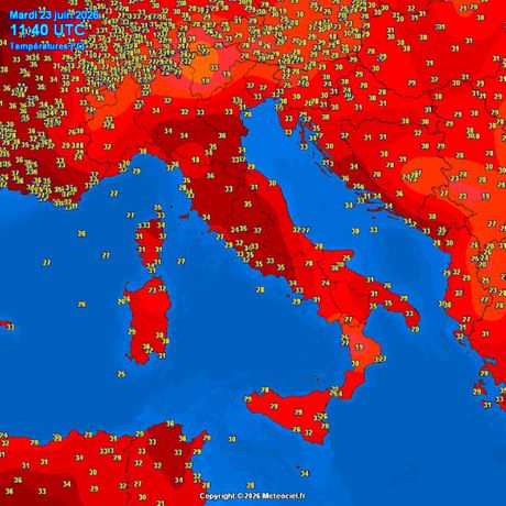 Trenutne temperature vazduha