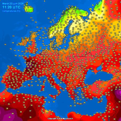 Trenutne temperature vazduha