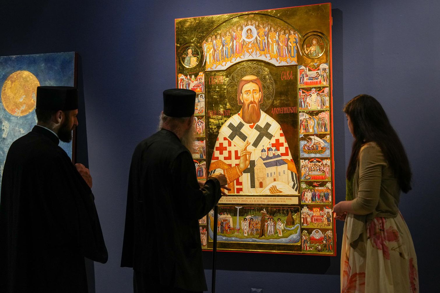 Patrijarh Porfirije posetio izložbu Sveti Sava u Galeriji SANU: Izložena crkvena blaga ostavljaju bez daha