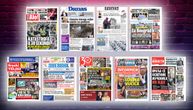 NASLOVNE STRANE SUTRAŠNJIH NOVINA: Prelistavanje štampe za petak, 26. jun 2026. godine