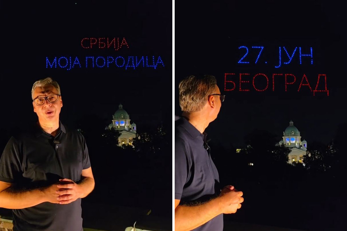 Dron šou u Beogradu! Oglasio se Vučić!