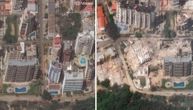 JEZIVI SNIMC IZ VAZDUHA Razaranje velikih razmera, spasioci traže preživele pomoću mobilnih