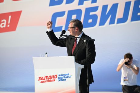 Srbija jedna porodica, Aleksandar Vučić, Skup