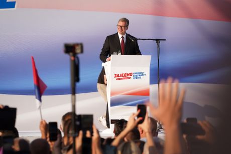Srbija jedna porodica, Aleksandar Vučić, Skup