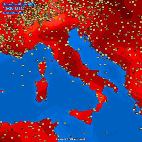 Trenutne temperature vazduha