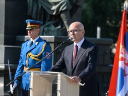 Kruševac,  ceremonija polaganja venaca povodom Vidovdana