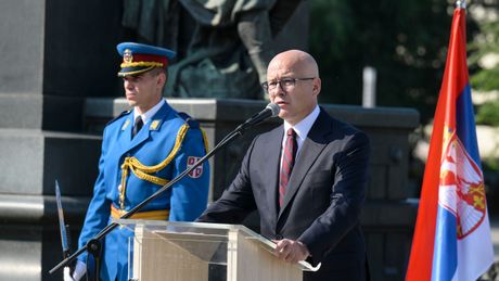 Kruševac,  ceremonija polaganja venaca povodom Vidovdana