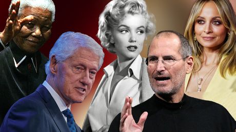 Stiv Dzobs, Bil klinton, Nikol Riči, Nelson Mendela,Merlin Monro