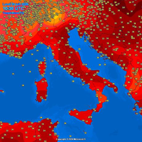 Trenutne temperature vazduha