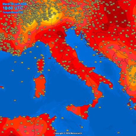 Trenutne temperature vazduha