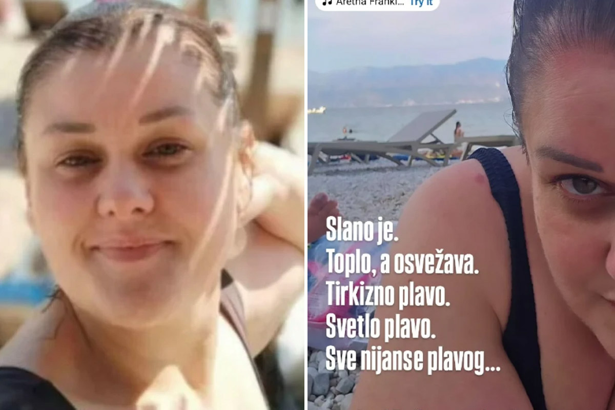 Mokra do kože, leži na pesku: Pevačica se skinula u kupaći pa opalila selfi "Slano je, toplo, a osvežava"