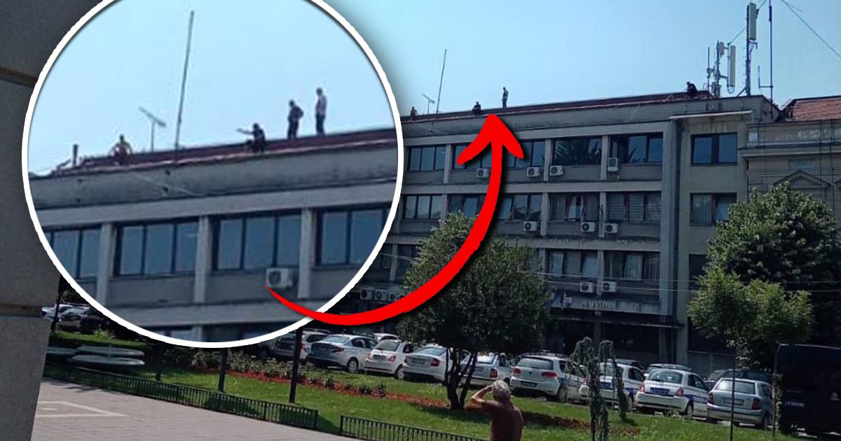 Окончена драма в Смедерево: полиция убедила мужчину спуститься с крыши