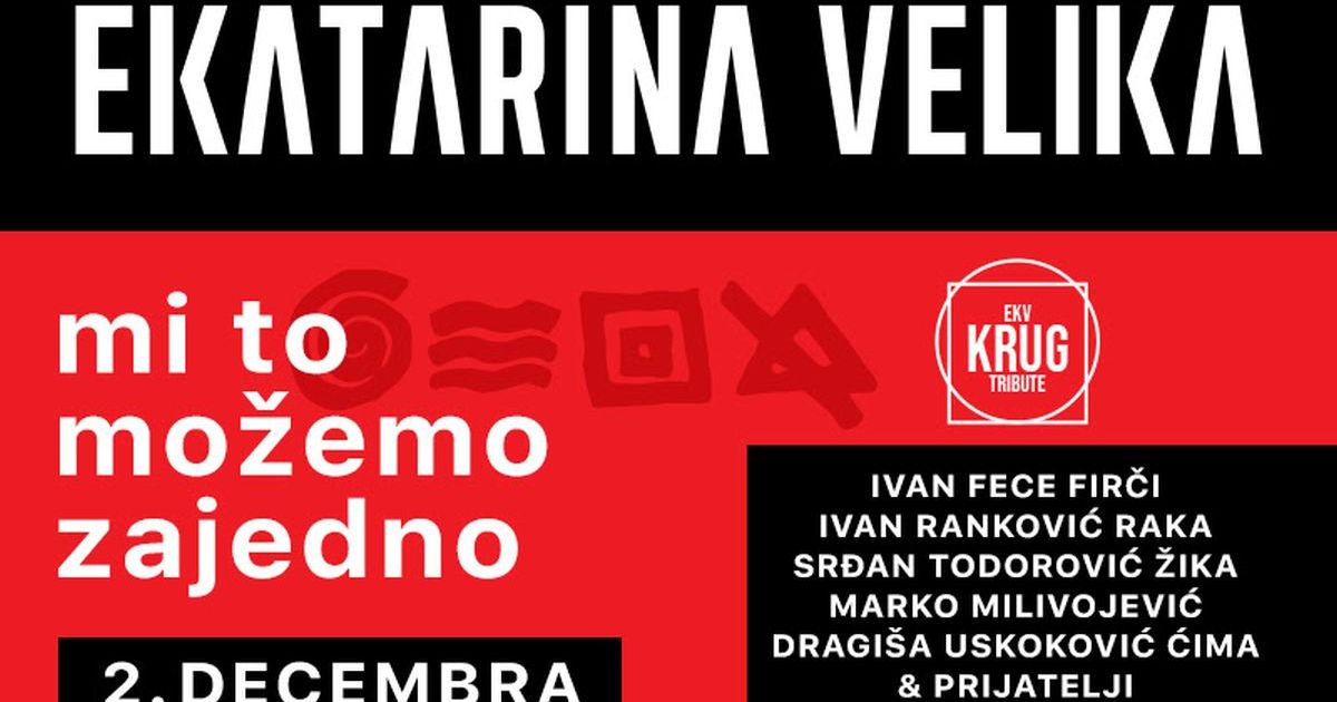 Veliki koncert u čast EKV-a: Legendarni članovi i bend KRUG 2. decembra u mts Dvorani slave sećanje