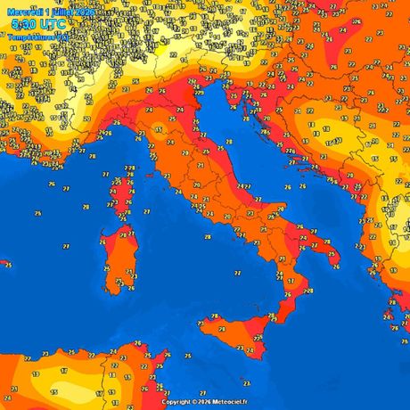 Trenutne temperature vazduha