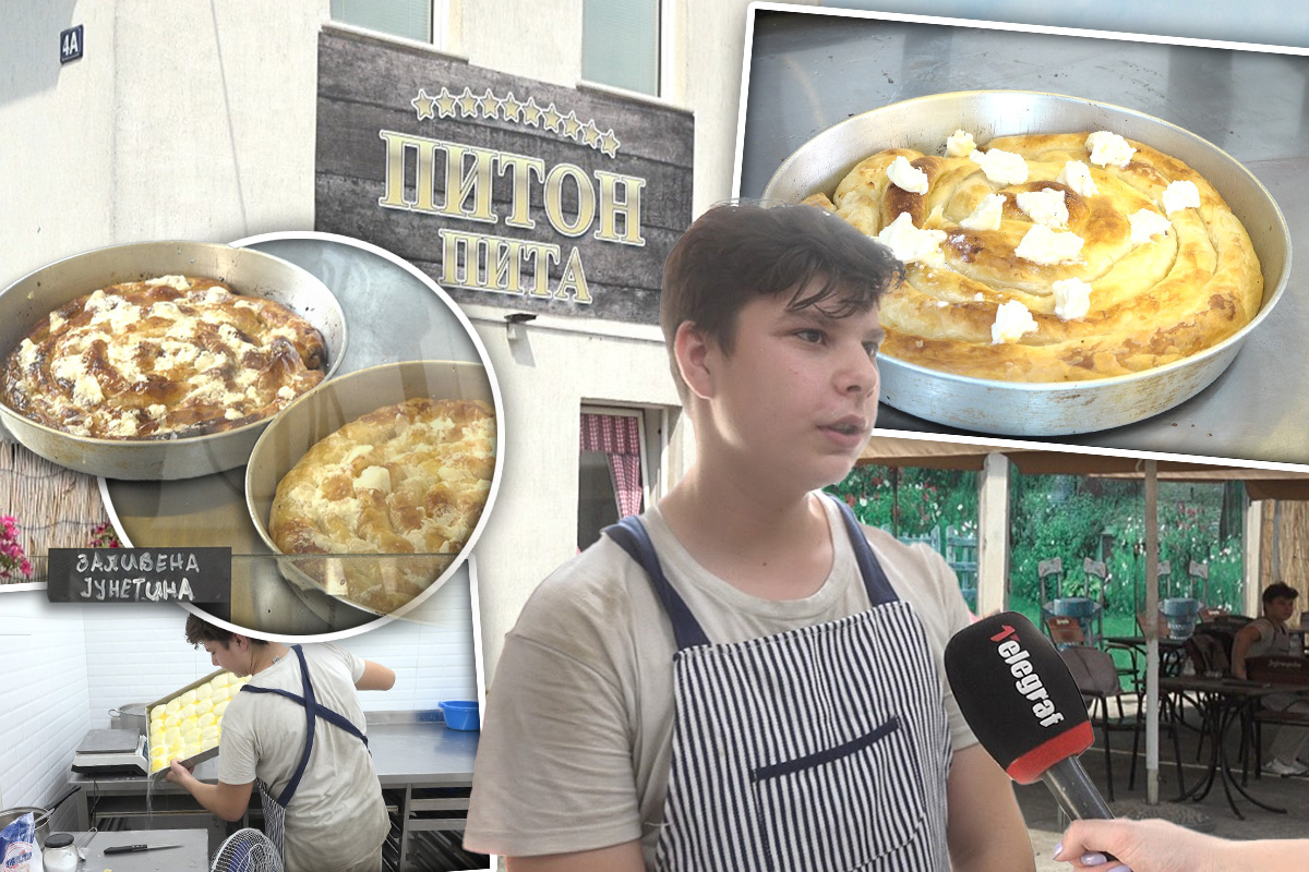Otac desetoro dece otvorio lokal u Beogradu, glavni majstor ima samo 17 GODINA: Osmislili Piton pitu!
