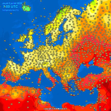 Trenutne temperature vazduha