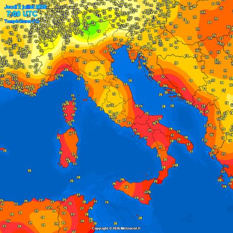 Trenutne temperature vazduha
