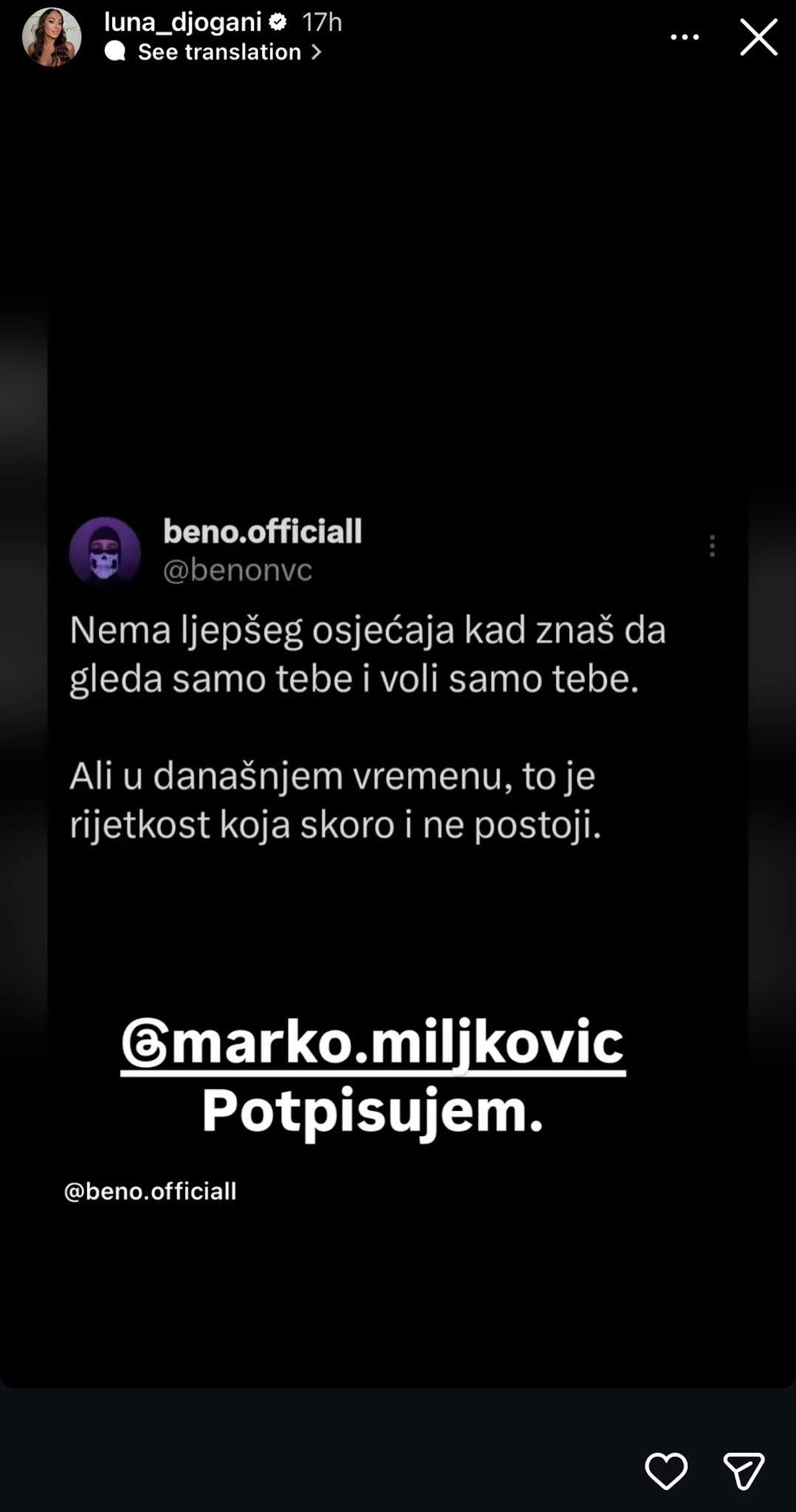"Potpisujem!" U jeku priča da se razvodi od Marka, Luna se oglasila i saopštila: "Skoro da ne postoji..."