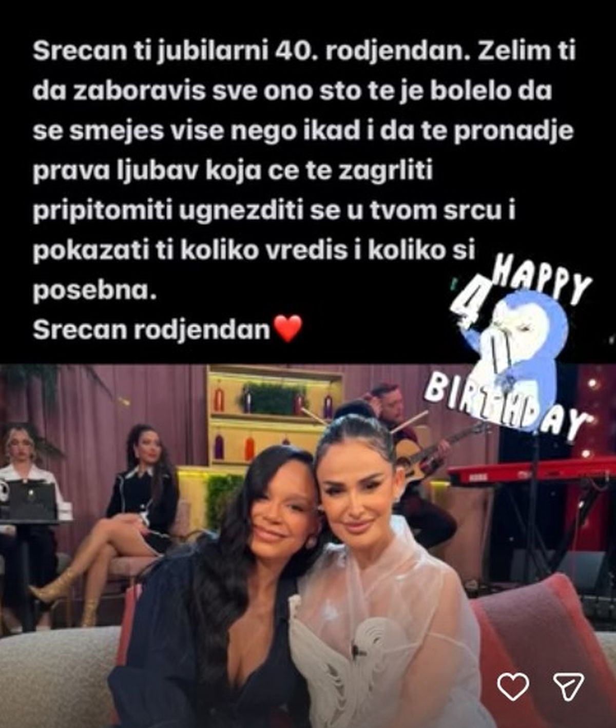 "Sve ono što te je bolelo..." Edita se javno obratila Indi emotivnim rečima: Zbog njenog poteza svi su u čudu