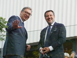 Aleksandar Vučić i Mateo Salvini