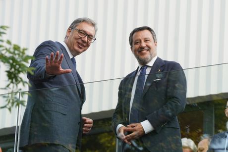 Aleksandar Vučić i Mateo Salvini