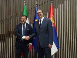 Aleksandar Vučić i Mateo Salvini