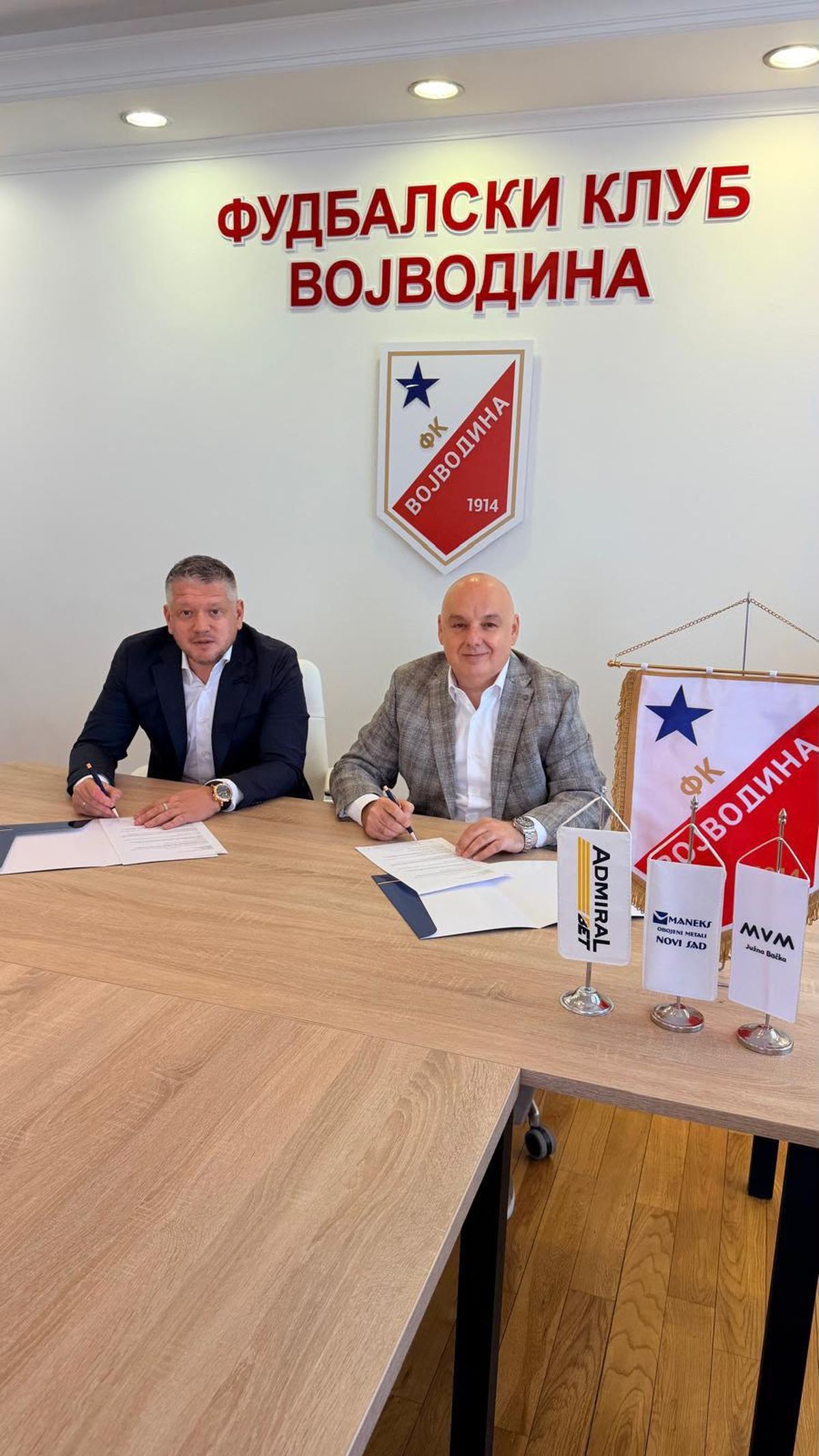 Pred evropski izazov i sezonu velikih ambicija: AdmiralBet postao generalni sponzor FK Vojvodina