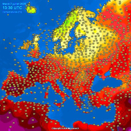 Trenutne temperature vazduha