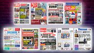 NASLOVNE STRANE SUTRAŠNJIH NOVINA: Prelistavanje štampe za sredu, 8. jul 2026. godine