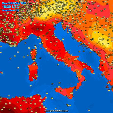 Trenutne temperature vazduha