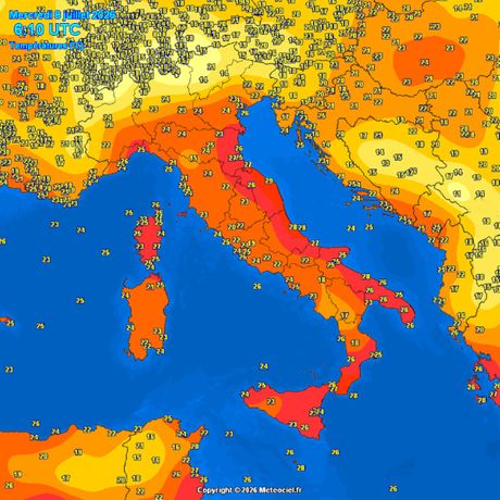 Trenutne temperature vazduha