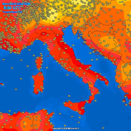 Trenutne temperature vazduha