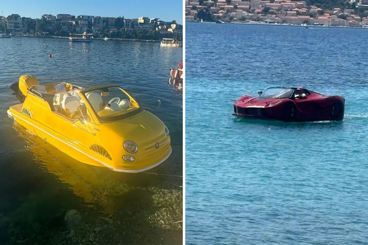 Žuti "fića" stigao na Jadran, osvaja izgledom! Ali to nije kraj - morate da vidite kako "ferari" seče talase