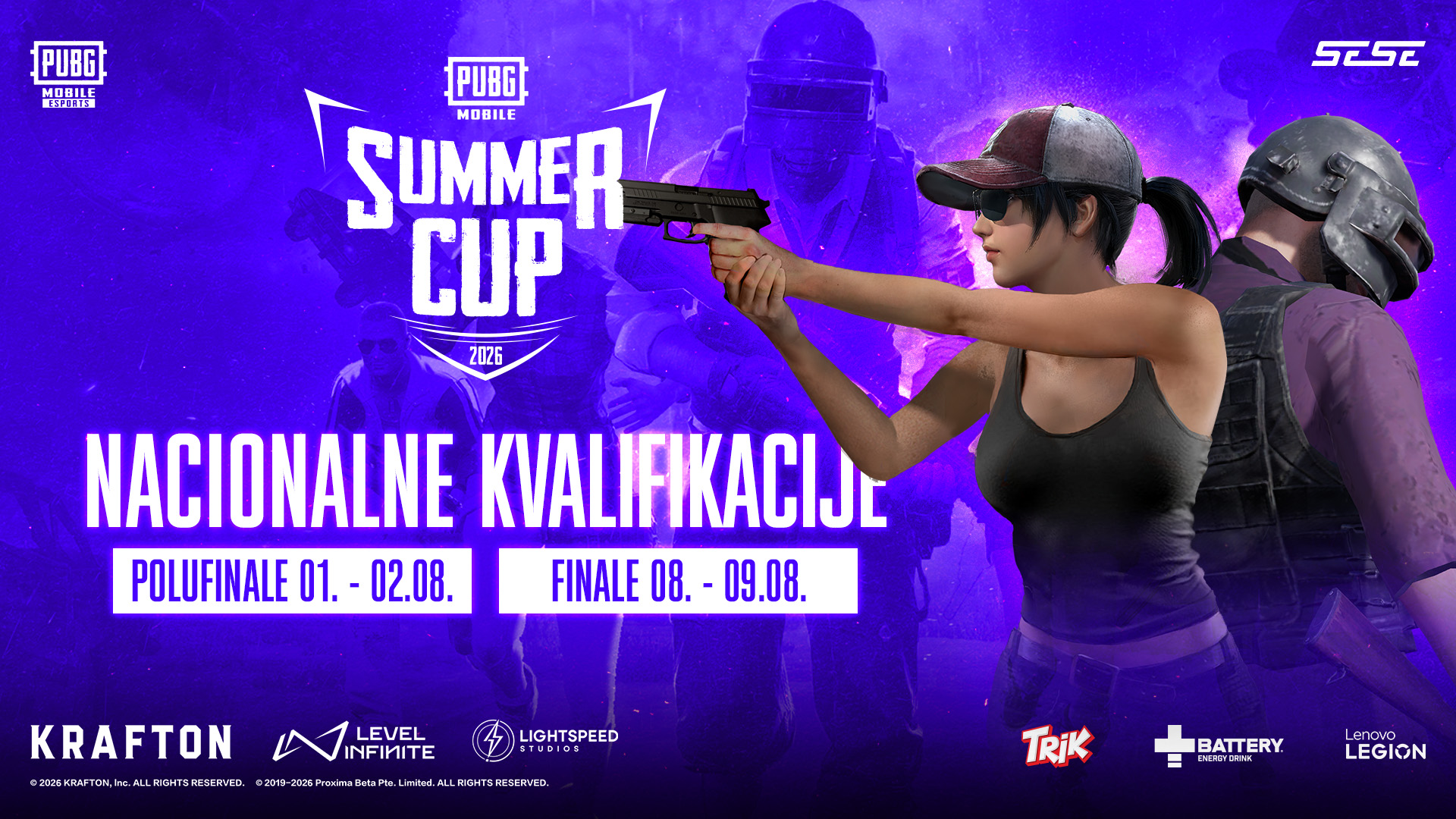 Predstavljaj Srbiju na svetskoj sceni: Prijave za PUBGM SUMMER CUP 2026 su OTVORENE!